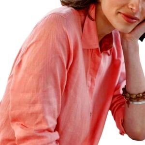 J. Jill Peach Button Down Shirt